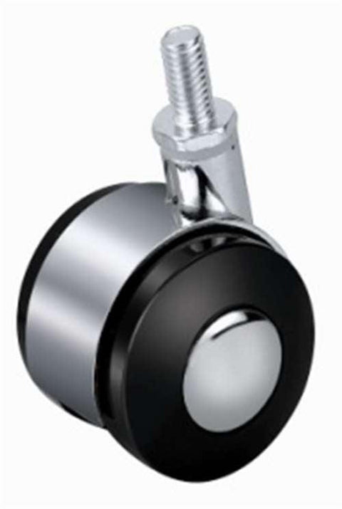 2" Inch Caster Wheel 77 pounds Swivel Acrylonitrile Butadiene Styrene (Plastic) M10 Threaded Stem - VXB Ball Bearings