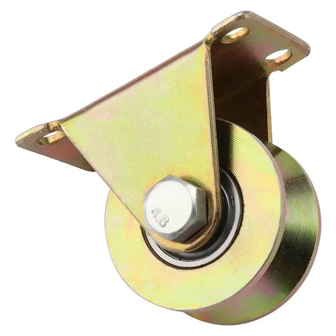 2-inch sliding gate wheel with V-groove for rail guided gates, steel roller, part of 10 Pack 2 Inch Sliding Gate Wheel with V Groove Track Steel Rollers for Rail Guided Gates Durable Rust Resistant Gate Hardware Smooth Rolling Wheels for Driveway and Industrial Applications
