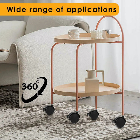 Furniture cart with 2 Inch Stem Swivel Caster Wheels With Brakes Replacement For Furniture 110 Lbs Per Caster 330 Lbs For Four Casters.