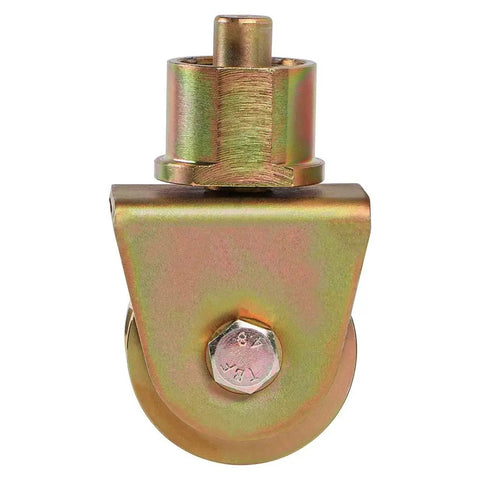 V Groove Gate Wheels 2 Inch Caster With 360 Degree Rotational Stem Heavy Duty V Track Roller For Foldable Sliding Gates