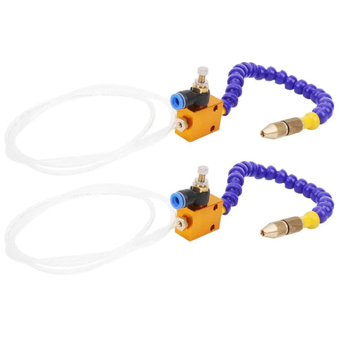 2 Pack Mist Coolant Spray System For 8mm Air Pipe CNC Lathe Milling Drill Machines, Cooling Lubrication Accessory