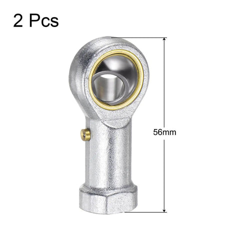2 Pack PHS10 M10 Female Rod End Bearing Right Hand Thread M10x1.5 Self Lubricating Joint With Jam Nut Included 10mm Rod End