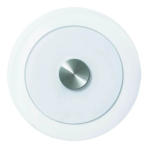 Top view of 20 Inch Glass Lazy Susan Turntable, Round Clear Tempered Glass Rotating Tray with Smooth Silent 360 Rotation.