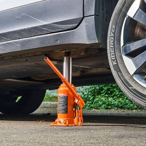 Heavy Duty 20 Ton Hydraulic Bottle Jack With 7.5 To 14 Inch Lift Range All Welded Construction Three Section Long Handle lifting SUV