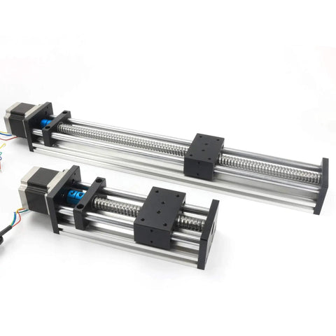 200mm CNC Linear Stage Actuator With Double Optical Axis And 1605 Ball Screw Dual Rails Including Nema23 Stepper Motor