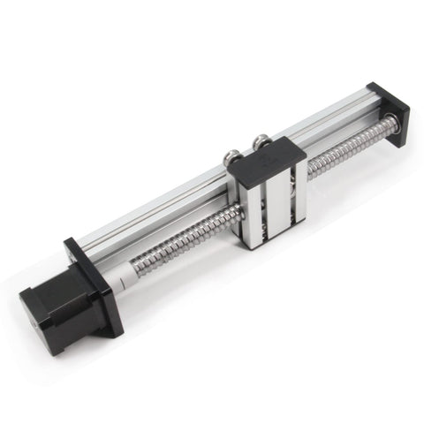 200mm Effective Stroke Length Linear Rail Guide Ballscrew SFU1605 with Nema 17 Stepper Motor for CNC Router Machine Parts