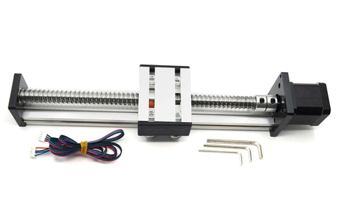 200mm Travel Length Linear Rail Guide Ballscrew SFU1605 with NEMA17 Stepper Motor, Allen wrenches included