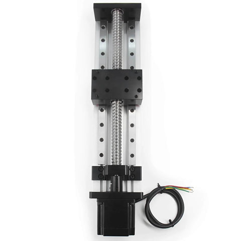 200mm Effective Stroke Length Double Linear Rail Guide with Square Linear Rails Ballscrew SFU1605 and Nema 23 Stepper Motor