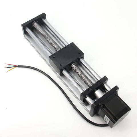 1PCS 200mm Length Effective Travel Dual Optical Axis Guide Ballscrew SFU1605 with NEMA23 Stepper Motor for DIY CNC Router Parts