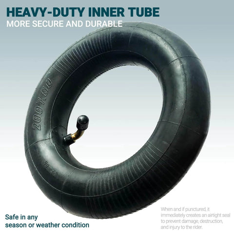 200X50 / 8" X 2" inner tube for electric scooter compatible with E100, E150, E200, Power Core E100, durable butyl rubber