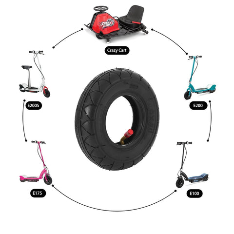 ✝️ 200x50 (8" x 2") tires and inner tube for razor crazy cart xl dlx shift go cart kart dune buggy espark e200 e200s e225 e100