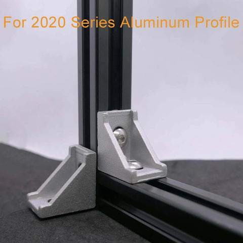 300 Pcs M5 T Nut and Screw Kit for 2020 Aluminum Extrusion showing corner connector for aluminum profile.