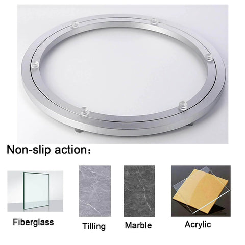 20 Inch Heavy Duty Lazy Susan Hardware Aluminum Bearing Metal Rotating Turntable Swivel Plate with Non Slip Feet
