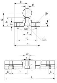 20mm 60 Rail Guideway System w/2 Slide Units Linear Motion - VXB Ball Bearings