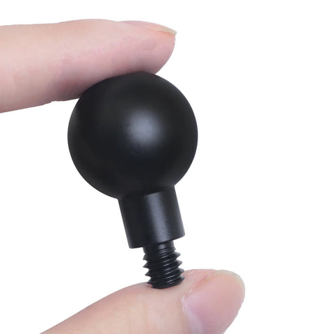 Close-up of Two Pack 20mm Ball Head Mount With One Quarter Twenty Screw for Cameras showing aluminum alloy construction