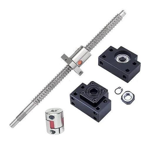 20mm Ballscrew Kit SFU2010 RM2010 Anti-Backlash Ball Screw, Length 59.06 inch / 1500mm 10mm Pitch + Ball Screw Nut + BK/BF15 Bearing