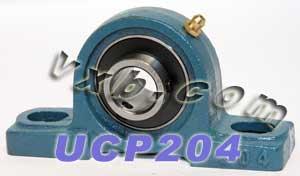 20mm Bearing UCP204 + Pillow Block Cast Housing Mounted Bearings - VXB Ball Bearings