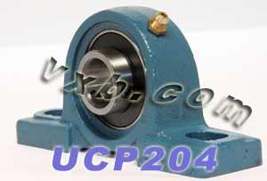 20mm Bearing UCP204 + Pillow Block Cast Housing Mounted Bearings - VXB Ball Bearings