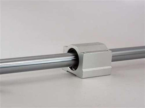 20mm CNC Router 55 Shaft w/Block & Bearing Linear Motion
