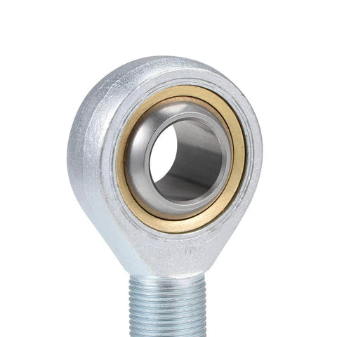 Close-up of 20mm Rod End Bearing M20x1.5mm Rod Ends Ball Joint Male Right Hand Thread with carbon steel housing.