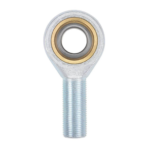 20mm Rod End Bearing M20x1.5mm Rod Ends Ball Joint Male Right Hand Thread, carbon steel with bronze race, front view