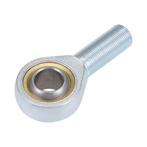 20mm Rod End Bearing M20x1.5mm Rod Ends Ball Joint Male Right Hand Thread, carbon steel with bronze race, front view
