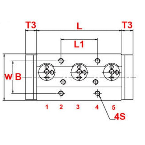 20mm=0.787" Three roller Bearing Linear slide block without Linear guide