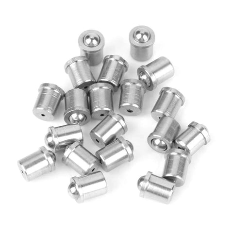 20 pcs 304 stainless steel ball plungers precision positioning screws with smooth spring ball action, compact design for fixtures.