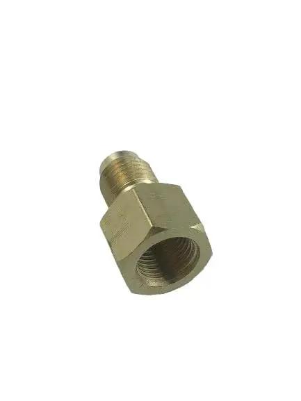 Brass fitting for oil burner fuel pressure test gauge zero to two hundred PSI for measuring pump pressure on Beckett Suntec Webster Danfoss