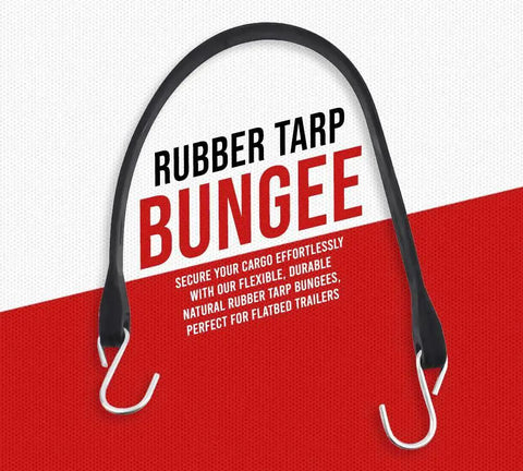 50 Pack 21 Inch Natural Rubber Tarp Bungee Straps With S Hooks Tie Downs For Heavy Duty Tarps Securing Equipment And Gear
