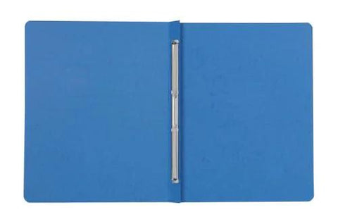 Open view of Pressboard Report Covers With Scored Side Hinge, Dark Blue, Letter Size, 5 Pack, Pro-Grade Durable 65 Percent Recycled Fiber Paper.