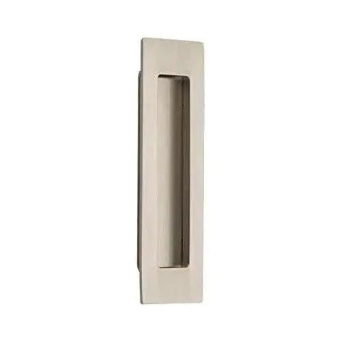 Modern Rectangular Flush Pull Handle In Flat Black Finish One And Three Quarters Inches Wide By Six Inches Long Sleek Minimalist Cabinet And Drawer Pull For Contemporary Kitchens And Bathrooms Durable Hardware With Hidden Mounting