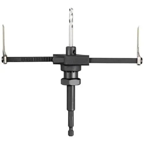 Pro Grade Adjustable Hole Saw Cutter For Drywall And Ceiling Tiles With Dust Bowl And Vacuum Port, 2 To 7 Inches, Auto Set Arms