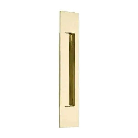 Emtek Modern Rectangular Flush Pull Handle 1-3/4 Inch By 6 Inch Satin Nickel Finish For Cabinets And Doors Contemporary Flush Pull Hardware