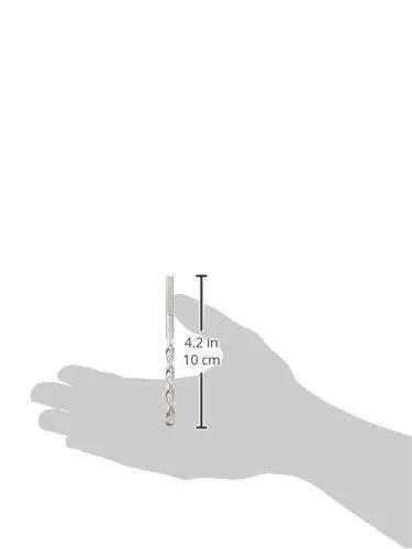 High Performance Carbide Hammer Drill Bit For Concrete And Masonry One Quarter Inch By Four Inch DeWalt DW5224 shown with hand for scale