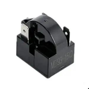 Start Relay for Portable Freezer and Car Refrigerator 150 Watt One Fifth HP 15 Ohm PTC Starter in black housing, side view