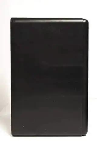 Side view of 12-Drawer Parts Organizer in Black with Clear View Drawers, wall mountable for easy access to small hardware.