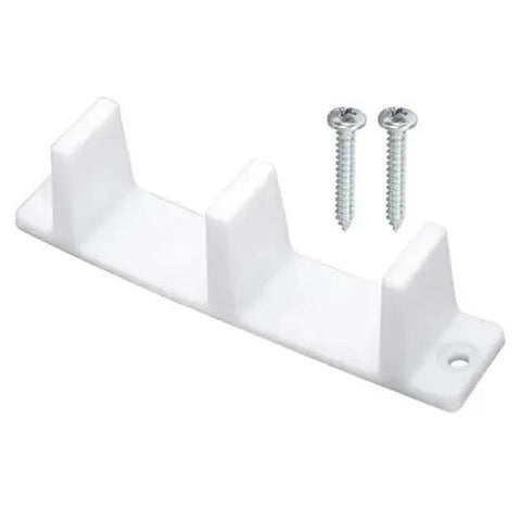 15 Piece Plastic Sliding Closet Door Bottom Guide Kit With Screws For Doors Measuring One And Three Eighths Inches Thick