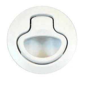 M1-63-1 Flush Pull Latches Plastic PC PBT Blend Natural White Finish
