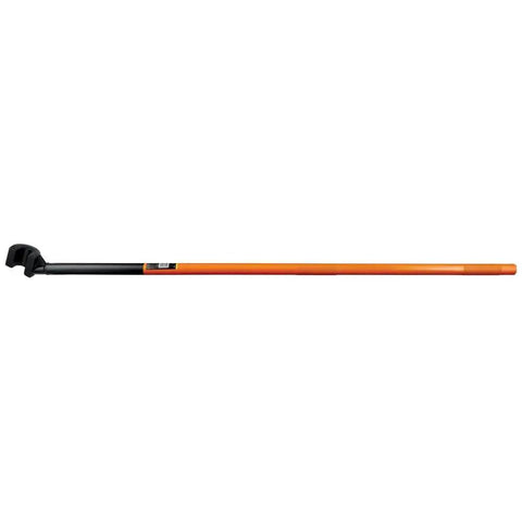 Angled Rebar Hickey For No 7 Through No 9 Rebar Bends, 65-Degree Turn, Lightweight Steel-Head, Knurled Grip, 60-Inch Handle