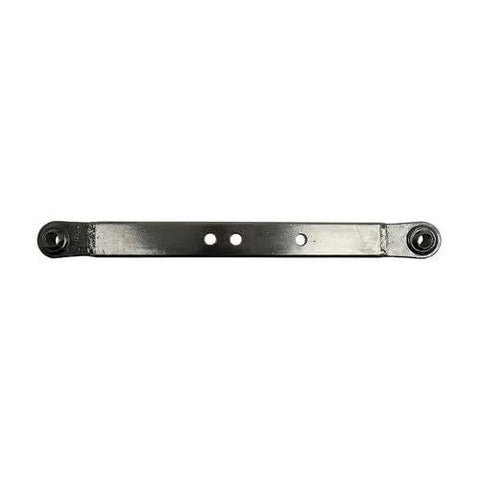 Front view of Lower Lift Arm Category 1 Right Or Left Hand Gloss Black Finish 3 Holes Length 25-13/32 Inches Durable Steel Construction