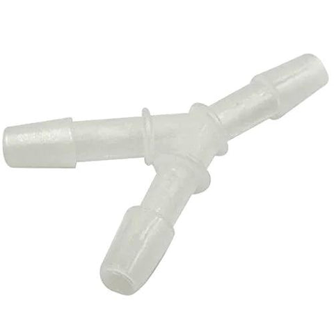 Oxygen tubing Y connectors, 5-pack, white plastic, Amazon brand, drugstore
