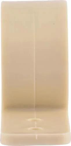 Front view of a Heavy Duty Three Quarter Inch Standard Clamp Set for Pipe Support, wall mount suspension hanger in beige color.