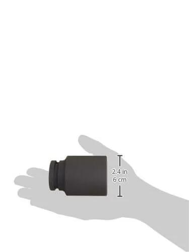 Side view of Three Quarter Inch Drive Deep Six Point Metric Impact Socket 41 Mm Forged From Chrome Molybdenum Steel in hand.