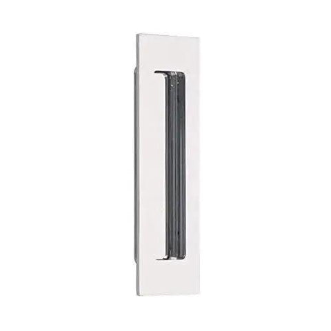 Modern Rectangular Flush Pull Handle In Flat Black Finish One And Three Quarters Inches Wide By Six Inches Long Sleek Minimalist Cabinet And Drawer Pull For Contemporary Kitchens And Bathrooms Durable Hardware With Hidden Mounting