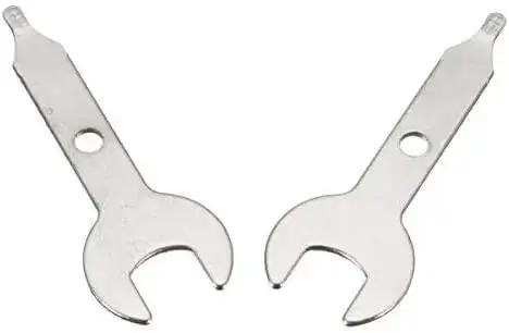 Two Pack Stainless Steel Collet Wrench Keys For Rotary Tools Three Eighths Inch Nut Spanner Precision Engraving Equipment Tool Set