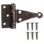 Bronze Finish Dollhouse T Hinges Set 1 12 Scale Metal Miniature Hardware With 24 Nails For Doll House Doors Cabinets And Chests For Realistic Vintage Look And Easy Assembly.
