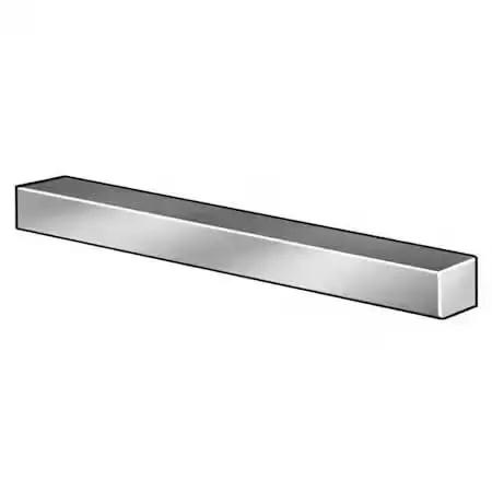 Beefy Heavy Duty Key Stock One Quarter Inch By One Quarter Inch By Twelve Inch Carbon Steel For Shaft Keying In Industrial Machinery