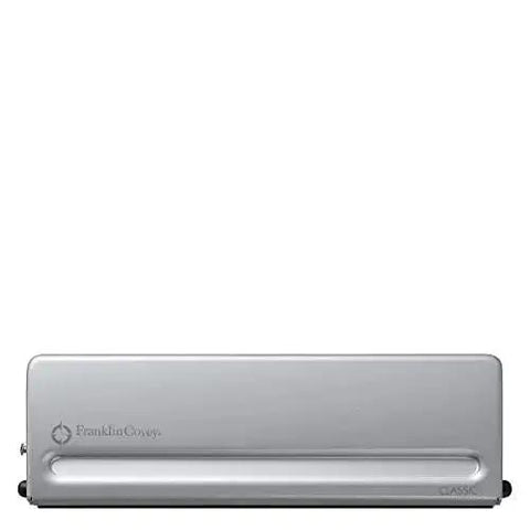 Front view of Beast Hole Punch For Classic Planners With Spill Proof Chip Tray, non-slip base, handles up to four sheets, precision guides