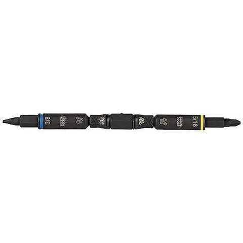 Impact Rated 11-in-1 Multi Bit Screwdriver And Nut Driver with interchangeable components, showing various bits and sizes.